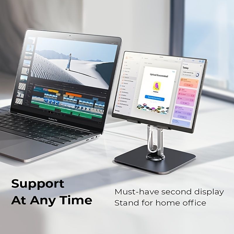 Black Silver laptop stand, 360 degree rotatable, ergonomic laptop stand, laptop accessories, adjustable laptop stand, laptop riser, workspace ergonomics, Australian market - Image 5