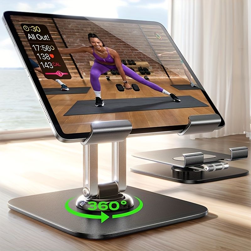Black Silver laptop stand, 360 degree rotatable, ergonomic laptop stand, laptop accessories, adjustable laptop stand, laptop riser, workspace ergonomics, Australian market - Image 7