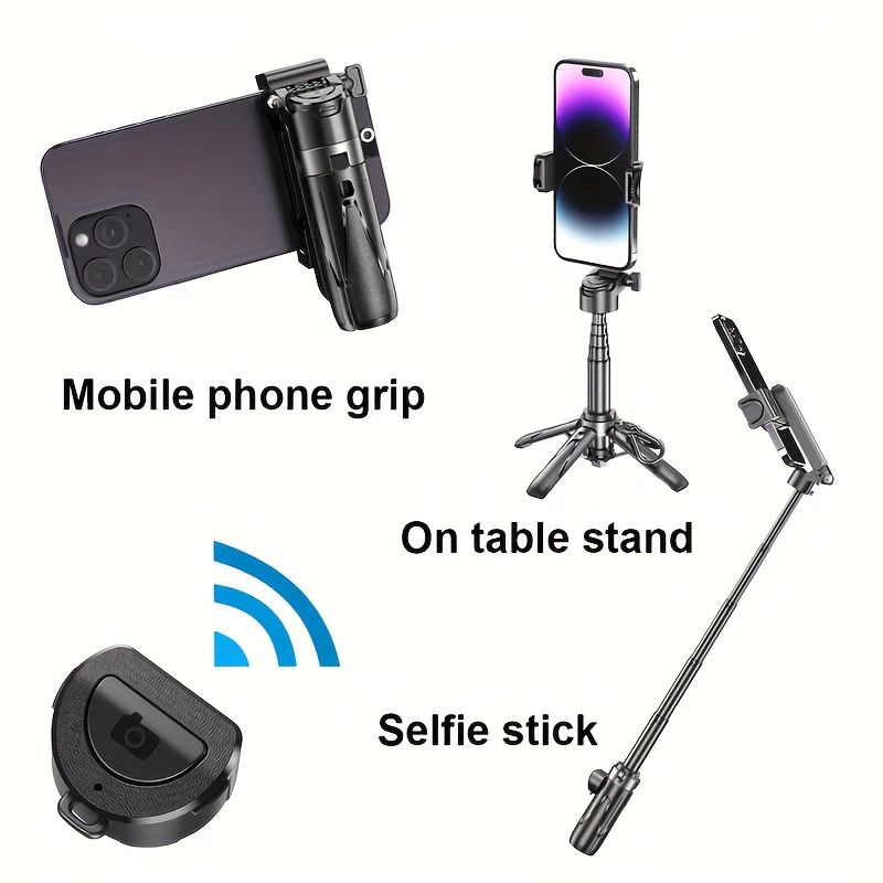 Black Blue mini selfie stick, Bluetooth selfie stick, extendable selfie stick, portable selfie stick, high-quality selfie stick, selfie stick Australia, wireless selfie stick, compact selfie stick, travel selfie stick, hands-free selfie stick - Image 6