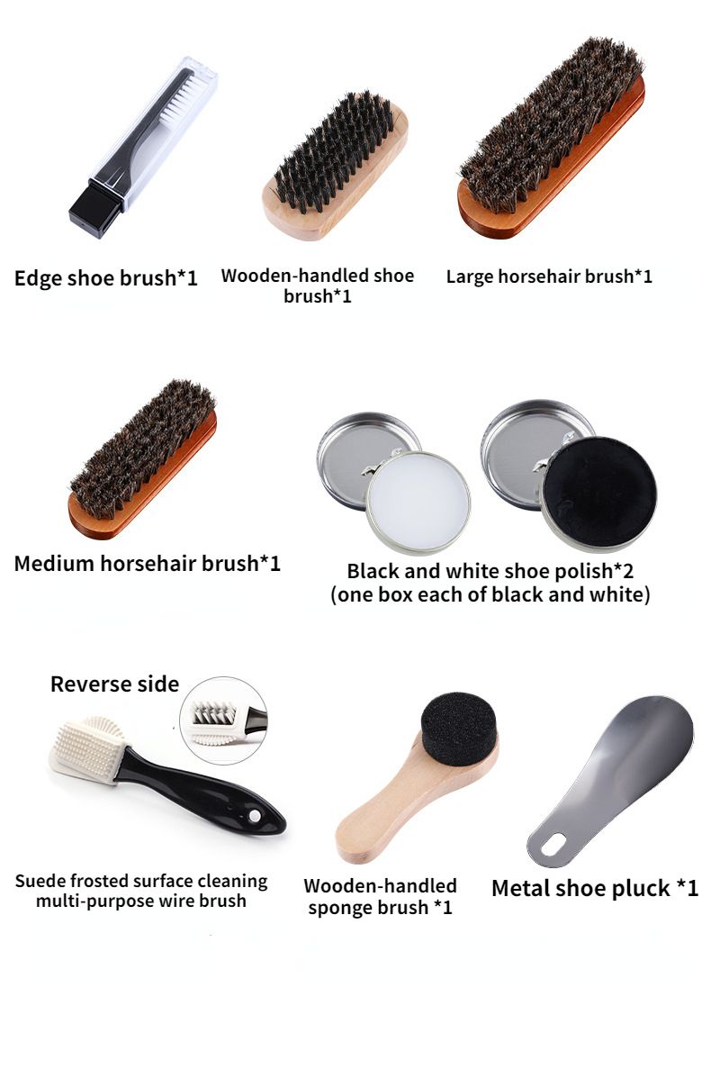 Gold Men's shoe care kit, leather shoe care, men's accessories, shoe care tools, leather case, Australian shoe care, leather polish kit - Image 7