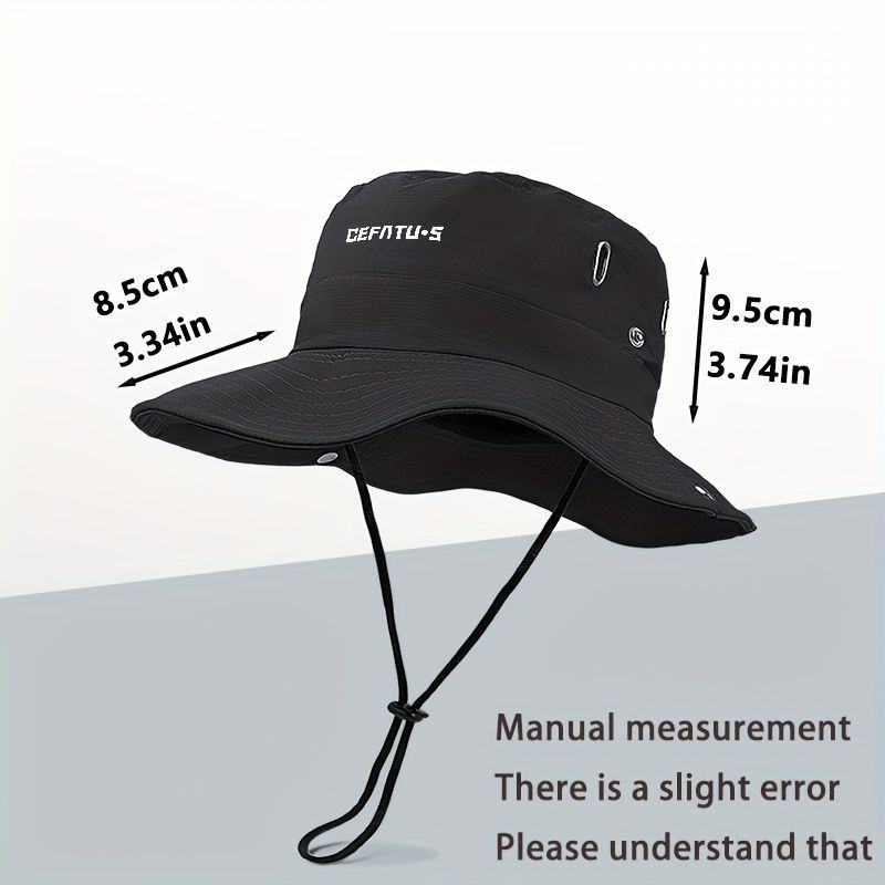 men's hat,wide-brim sun hat,two-piece hat,beach hat,hiking hat,outdoor work hat,foldable hat,unisex hat,face mask hat,breathable hat,Australian sun hat,mosquito protection hat - Gray - Size Hats and masks - Image 4
