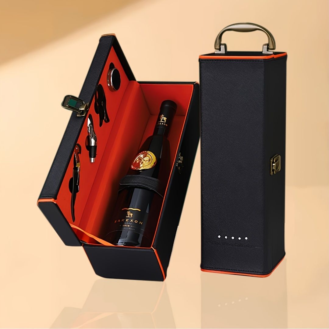 Black wine gift set, wine accessories, wine carry case, Australian wine lover gift, essential wine tools, premium wine kit, gifting wine set, durable wine case - Image 7