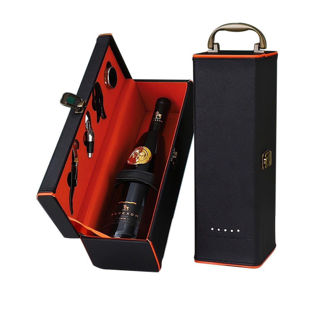 Black wine gift set, wine accessories, wine carry case, Australian wine lover gift, essential wine tools, premium wine kit, gifting wine set, durable wine case - Image 8