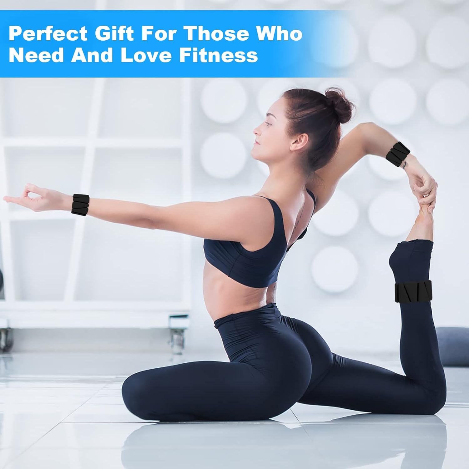 Wrist Weights Set of 2, Adjustable Silicone Workout Weights for Women and Men, Wearable Ankle/Wrist Weights Suitable for Yoga, Dance, Pilates, Pool Exercises and Jogging, 2lb - Image 7