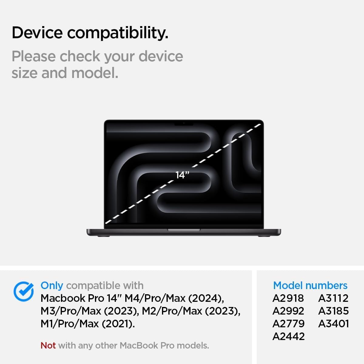 Easy On/Off Magnetic 360° Privacy Screen Filter Compatible with MacBook Pro 14 inch (2021-2026, M5, M4, M3, M2, M1, Pro,Max), Anti Glare Laptop Privacy Screen Shield with Camera Cover - UV block 90%-Model - Image 2
