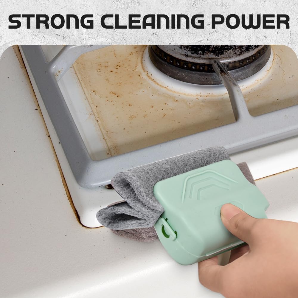 Magic Window Track Cleaner, 2026 Upgraded Handheld Cleaning Brush Set for Window Sliding Slots, Tile Grout Lines, Shutter Slats, Car AC Vents, and Narrow Clearances (Mixed 3-Piece Set) - Image 5