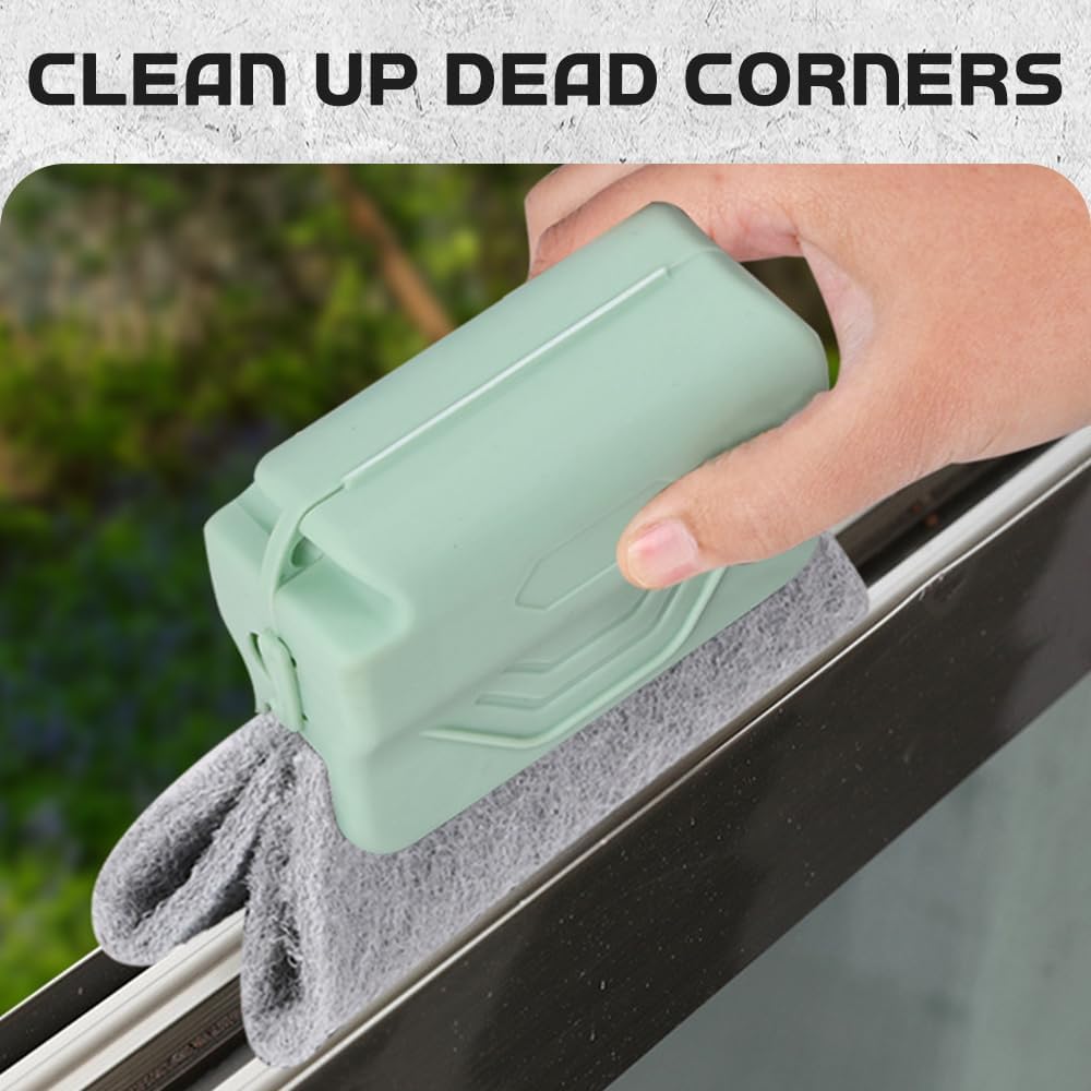 Magic Window Track Cleaner, 2026 Upgraded Handheld Cleaning Brush Set for Window Sliding Slots, Tile Grout Lines, Shutter Slats, Car AC Vents, and Narrow Clearances (Mixed 3-Piece Set) - Image 7