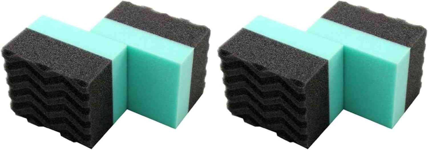 Tire Shine Applicator Pads - Foam Pads for Applying Tire Dressings, Protectants, Wax, Polish and Car Detailer Products for Trucks and SUVs , (Pack of 4) - Image 1