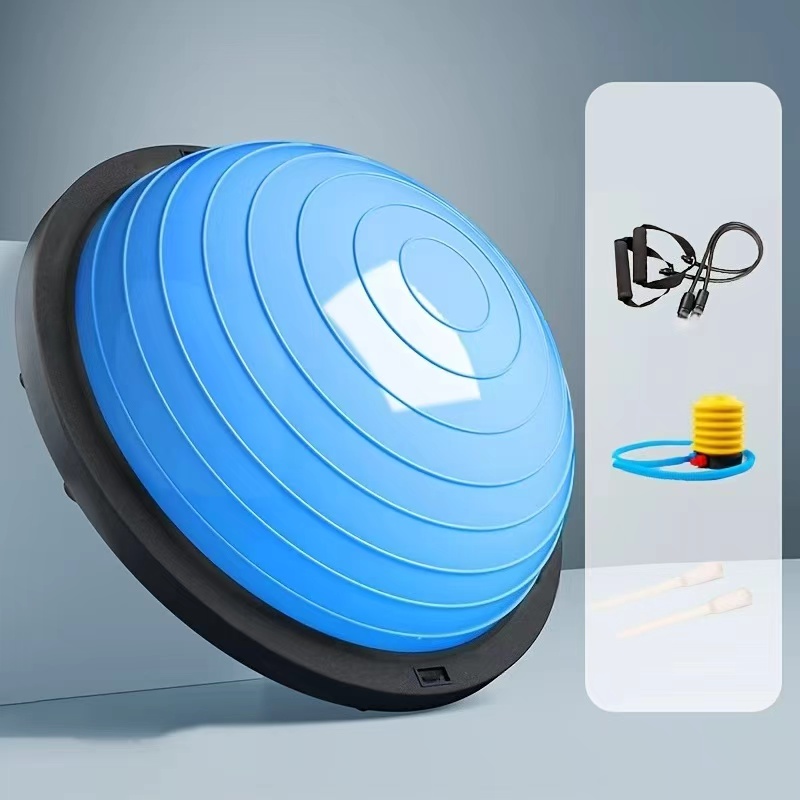Hemisphere Trainer – Portable Inflatable Balance Trainer, specifically designed for core training, yoga, rehabilitation, and Pilates, equipped with a stable base. Suitable for home gyms, fitness centers, and physical conditioning.（BLUE） - Image 1