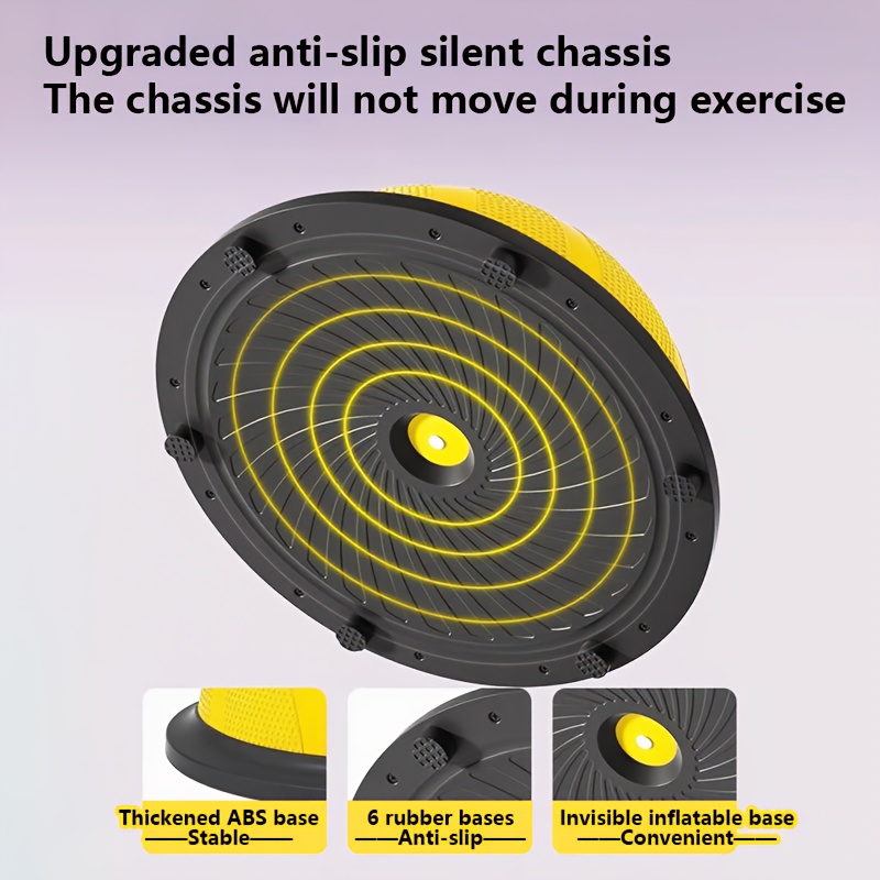 Hemisphere Trainer – Portable Inflatable Balance Trainer, specifically designed for core training, yoga, rehabilitation, and Pilates, equipped with a stable base. Suitable for home gyms, fitness centers, and physical conditioning.（BLUE） - Image 7