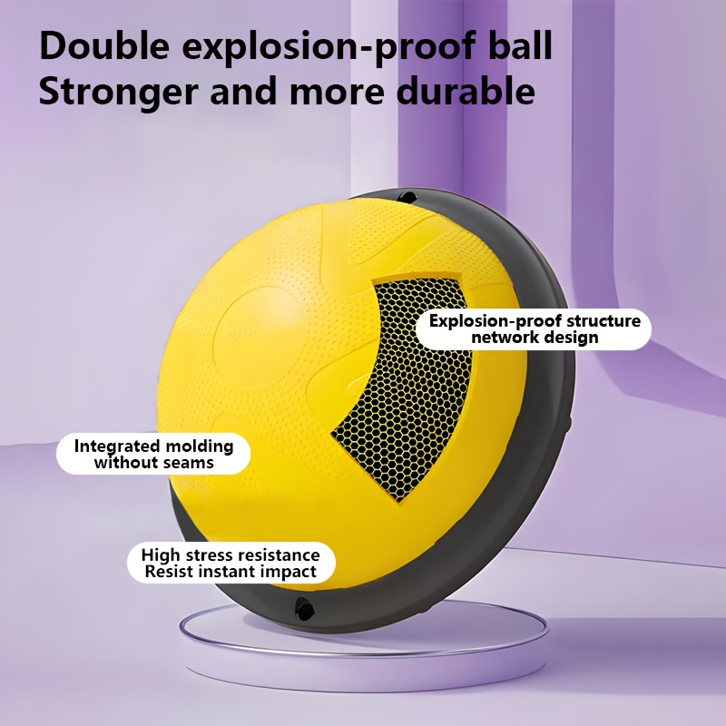 Hemisphere Trainer – Portable Inflatable Balance Trainer, specifically designed for core training, yoga, rehabilitation, and Pilates, equipped with a stable base. Suitable for home gyms, fitness centers, and physical conditioning.（GREY） - Image 3