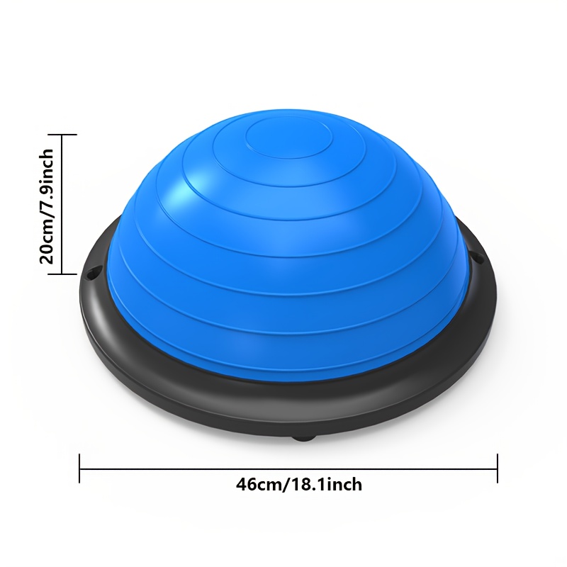 Hemisphere Trainer – Portable Inflatable Balance Trainer, specifically designed for core training, yoga, rehabilitation, and Pilates, equipped with a stable base. Suitable for home gyms, fitness centers, and physical conditioning.（GREY） - Image 4