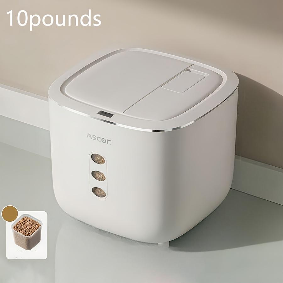 20LB Sealed Pet Food Storage Container | Heavy-Duty Square PP Dispenser with Flip Lid, Easy to Clean, Suitable for Kitchen Pantry - Image 8