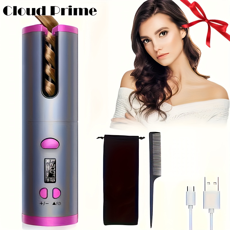 USB LCD Wireless Charging Automatic Portable Hair Curler Smart Home Personal Care Appliance Mini Hair Curling Iron, Stylish Design, Multiple Colors Available - Image 4