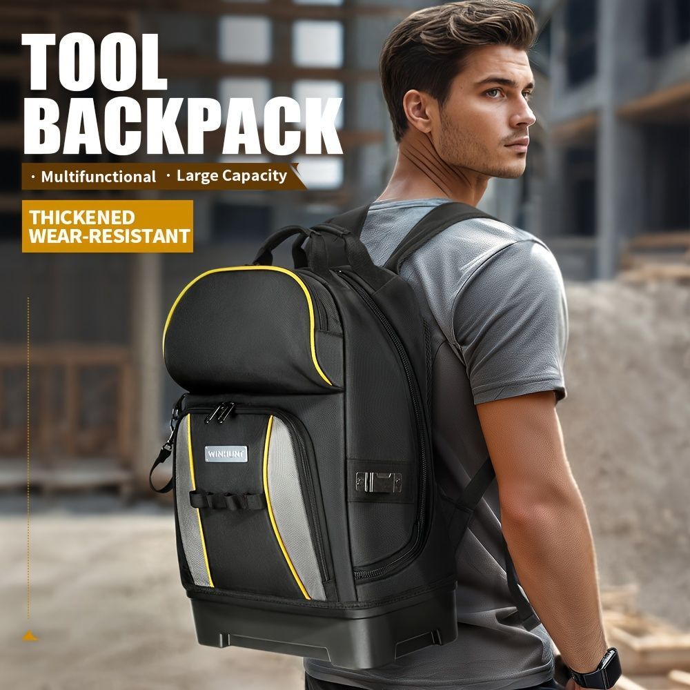 Travel Backpack Oxford Fabric Backpack Durable Backpack Spacious Backpack - Black - Size regular - Image 2