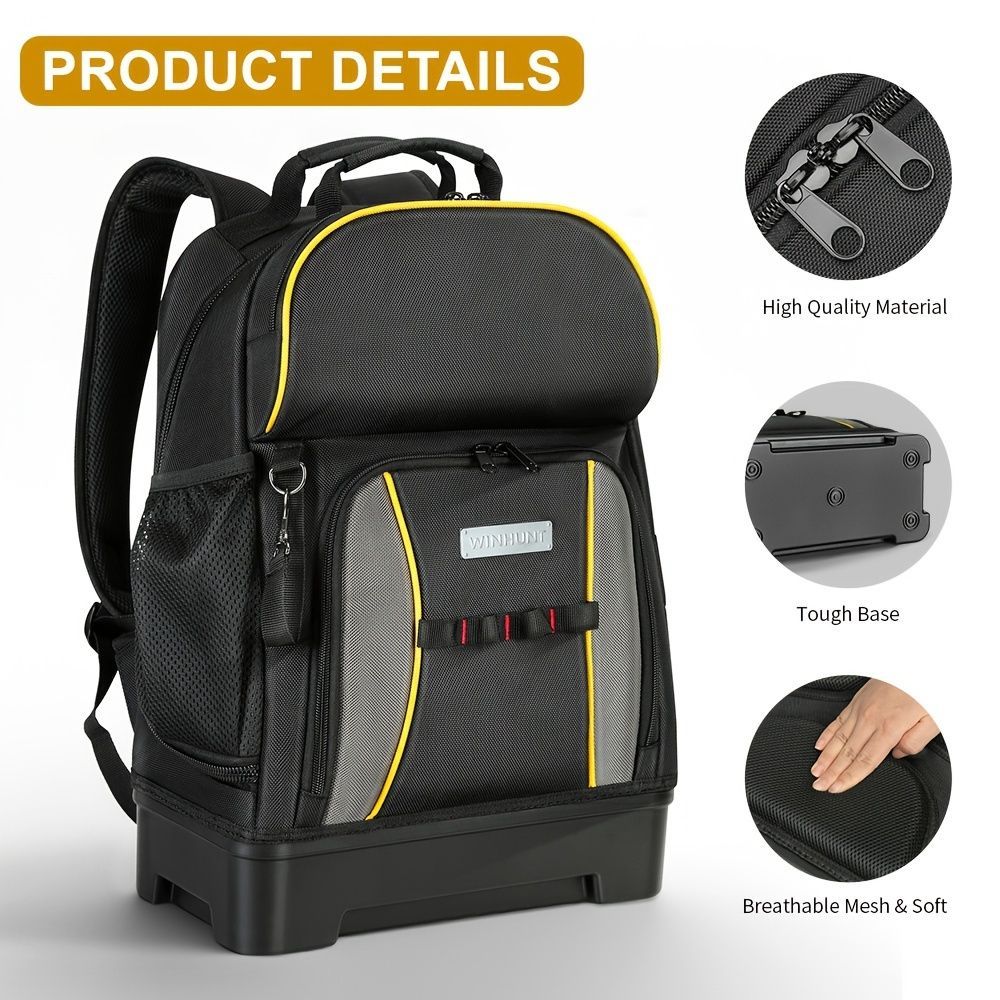 Travel Backpack Oxford Fabric Backpack Durable Backpack Spacious Backpack - Black - Size regular - Image 5