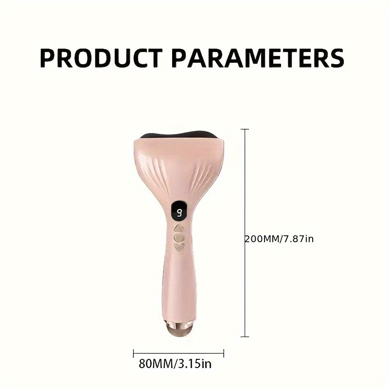 USB Electric Gua Sha Massager, Electric Massager, Heated Vibration Gua Sha Board, Suitable for Neck, Shoulder, and Back Massage Tools, Ideal for Beauty/Daily Relaxation, Home Personal Care Tool（pink)） - Image 8