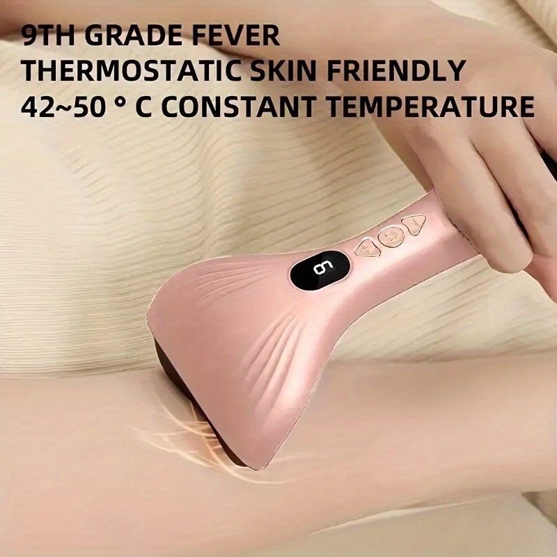 USB Electric Gua Sha Massager, Electric Massager, Heated Vibration Gua Sha Board, Suitable for Neck, Shoulder, and Back Massage Tools, Ideal for Beauty/Daily Relaxation, Home Personal Care Tool（green） - Image 6