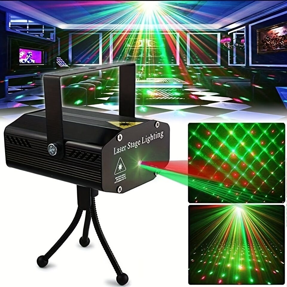 Starlight laser party light - Colorful starry sky projection effect, designed for parties and family gatherings, Christmas holiday atmosphere light | Party lighting expert | Holiday gift selection - Image 1