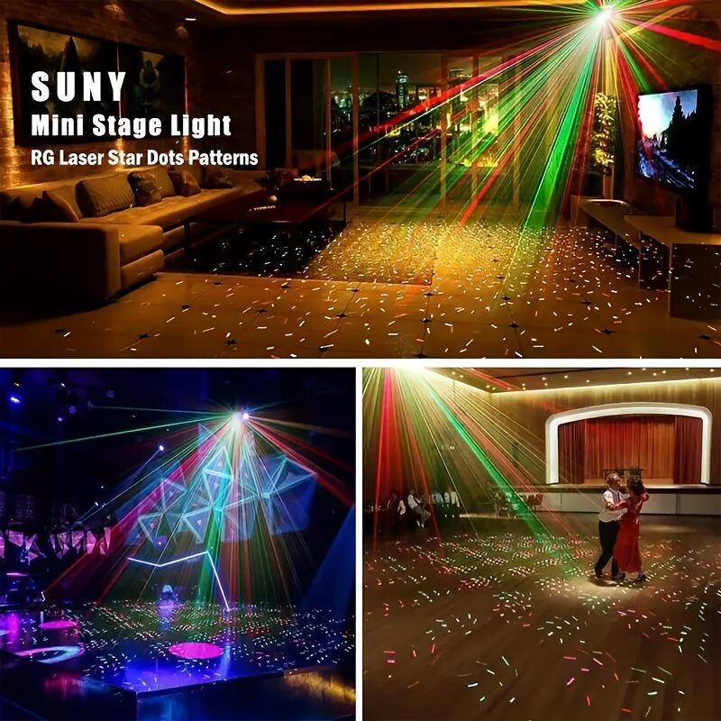 Starlight laser party light - Colorful starry sky projection effect, designed for parties and family gatherings, Christmas holiday atmosphere light | Party lighting expert | Holiday gift selection - Image 2