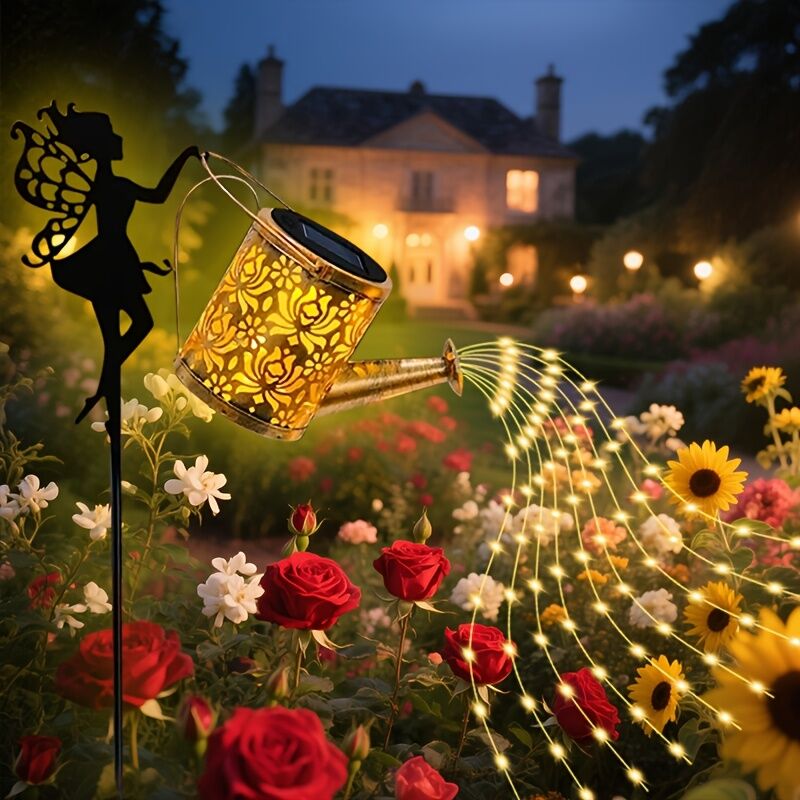 A pcs Christmas-Themed Outdoor Solar String Lights | Waterproof & Durable with Smart Light Sensor | Ideal for Garden/Balcony/Window Decoration & Party/Festival Atmosphere - Image 1