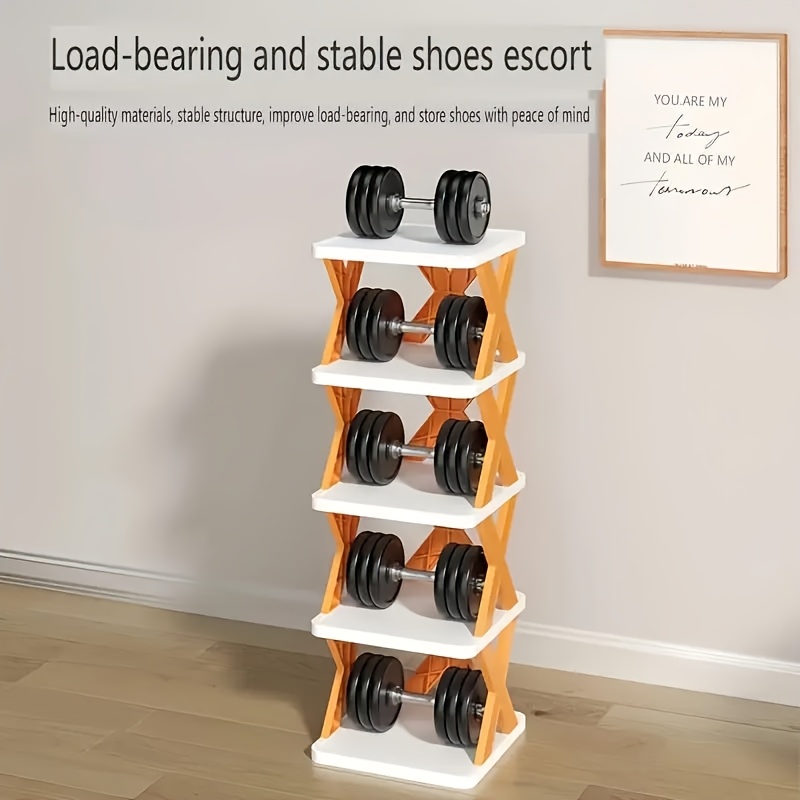 9-Tier Foldable White/Black Shoe Rack, space-saving vertical design for entry halls, living rooms, bedrooms, closets, balconies—an essential organizing storage shelf for college dormitories. - Image 4
