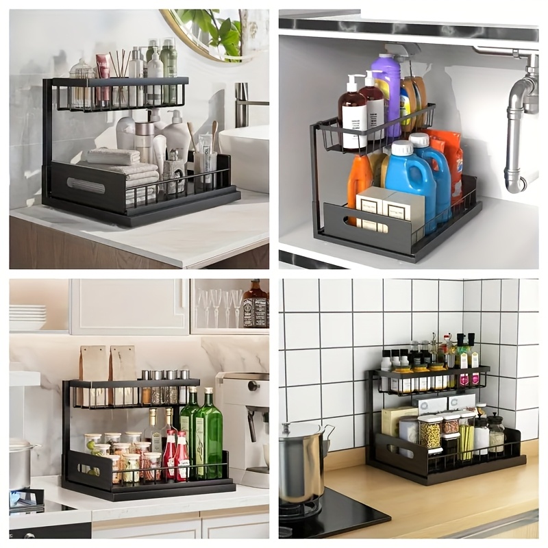 White Not Designed for Design, But Designed for Life: Heavy-Duty Metal Frame Holds 50 lbs, Honeycomb Grid Prevents Water Accumulation, Non-Slip Upgraded Suction Cups for Stable Multi-Scenario Storage - Image 5