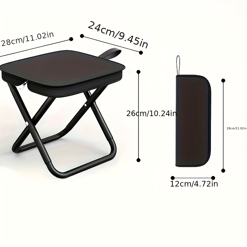 Outdoor One-Second Quick-Open Lightweight Folding Stool | 150KG High Load-Bearing | Portable Camping Chair, Picnic & Fishing Seat | Sturdy & Stable, Packable into Backpack | Essential for Travel - Image 7