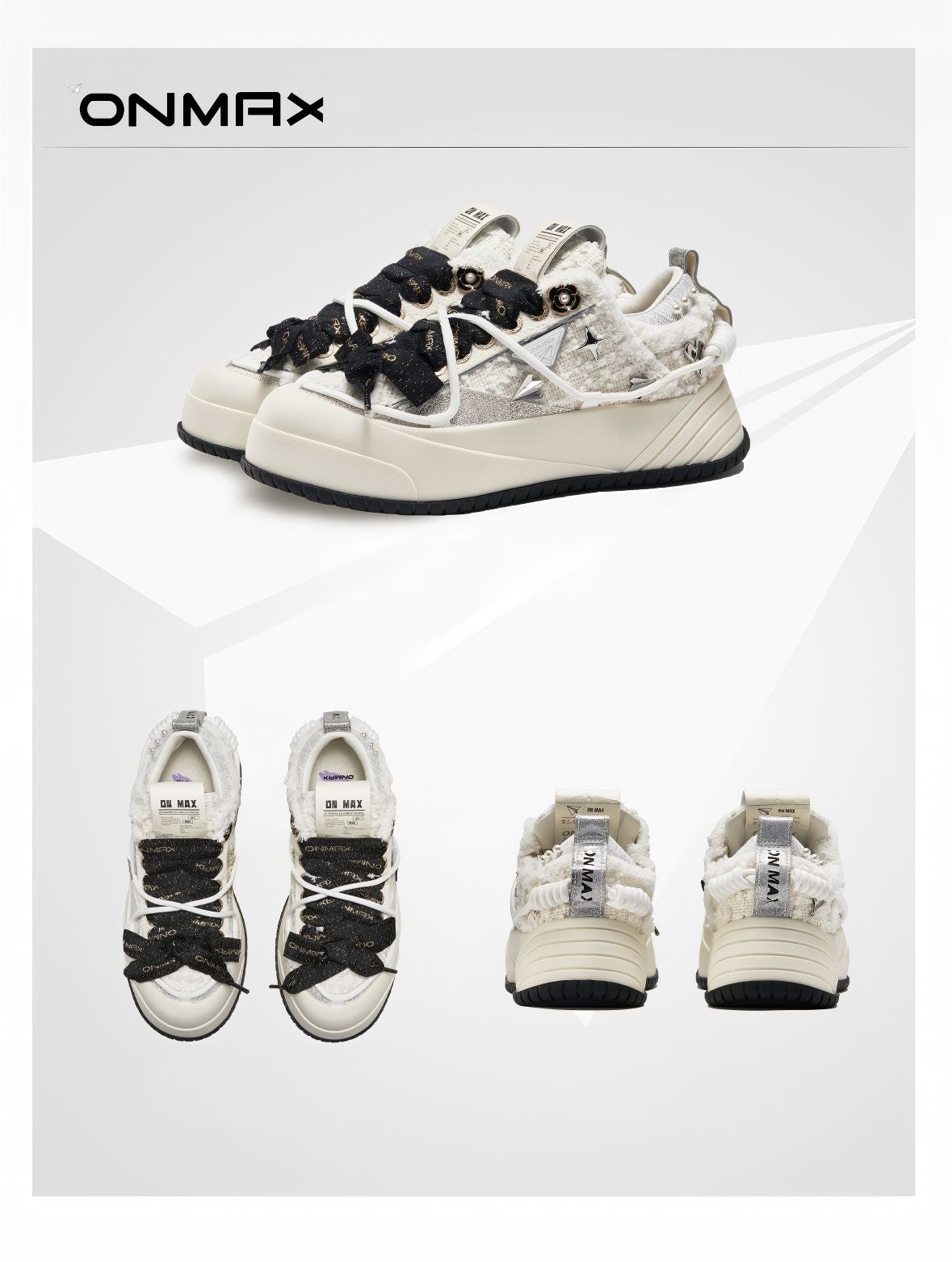 Camellia Platform Sneakers Chunky Canvas Shoes Unisex High-Top Sneakers Height - Camellia - Size 8(AU8/EU41) - Image 4