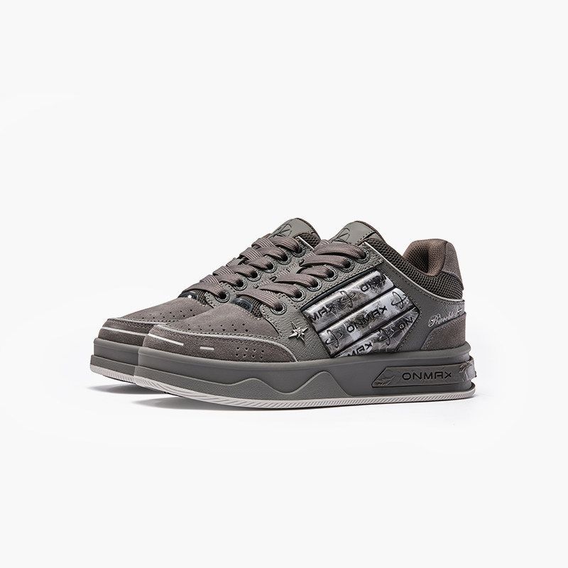 Leopard Print Sneakers Platform Chunky Shoes High-Top Casual Shoes Unisex - Gray pigeon - Size 12(AU12/EU45) - Image 1
