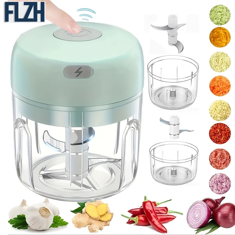 PINK Mini Electric Garlic Chopper, Meat Grinder, and Vegetable Chopper, USB Rechargeable Mini Food Blender, Efficient Small Food Processor, Suitable for Ginger, Chili, Fruits, and Meat - Image 2