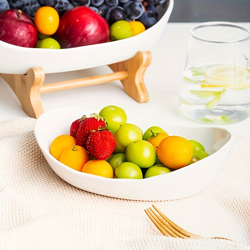 **Nordic-Style Three-Tier Extendable Fruit Tray | Creative Living Room Snack Stand, Adjustable Height, Anti-Slip Expandable Display Tray**(Green) - Image 8