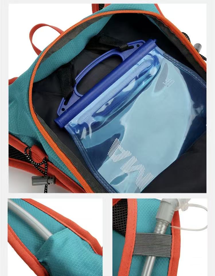 Dark green Large-Capacity Storage Backpack, featuring a main compartment with multiple organized pockets for efficient item arrangement. Ideal for daily commuting and short trips, offering practical and convenient storage solutions. - Image 3