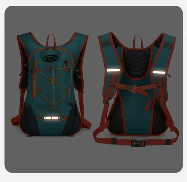 Dark green Large-Capacity Storage Backpack, featuring a main compartment with multiple organized pockets for efficient item arrangement. Ideal for daily commuting and short trips, offering practical and convenient storage solutions. - Image 5