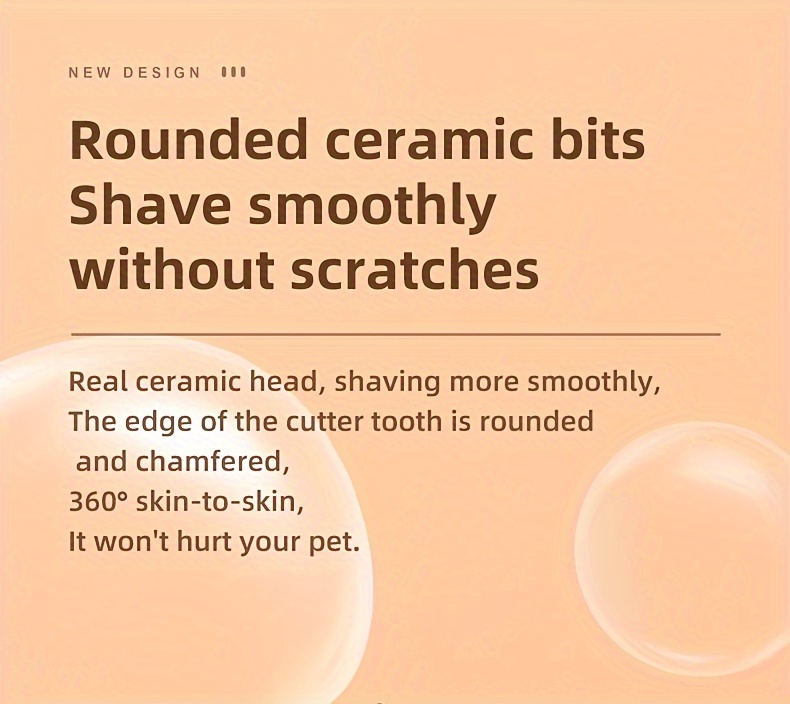 Low-Noise Pet Clipper for Dogs & Cats: Quiet Operation Reduces Stress, Rounded Blade Prevents Skin Irritation, 90-Min Runtime + Spare Blade Included - Image 4