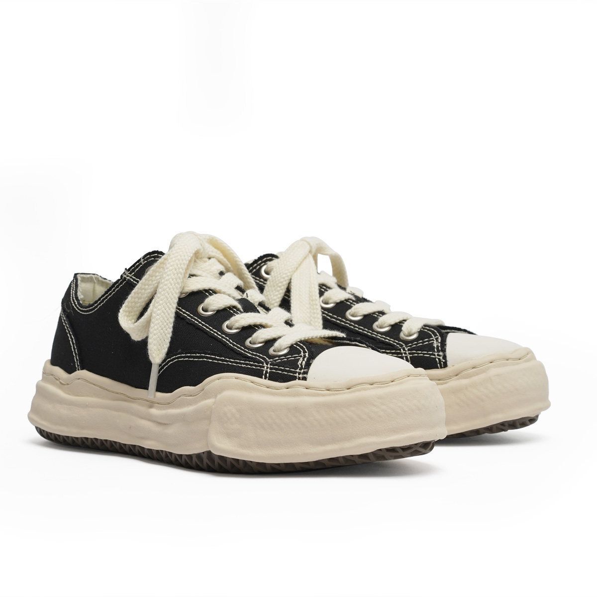 Canvas Sneakers Platform Sneakers Height-Increasing Shoes Unisex Casual Shoes - Black and white - Size 8(AU8/EU39) - Image 3