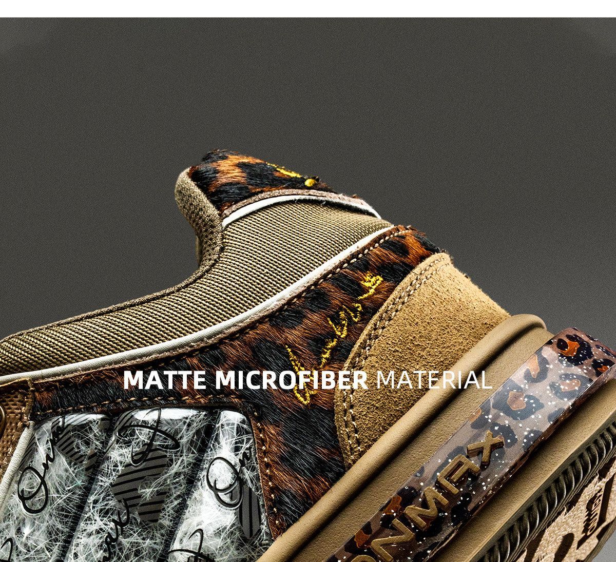 Leopard Print Sneakers Platform Chunky Shoes High-Top Casual Shoes Unisex - Leopard print brown - Size 10(AU10/EU41) - Image 8