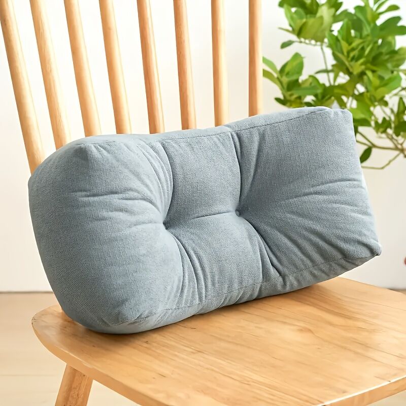 sunset orange**Cloud-Touch Chenille Multi-Function Lumbar Pillow: Supports Long-Hour Sitting, Removable & Washable Design, Gently Releases Pressure Every Day Like a Cloud** - Image 8