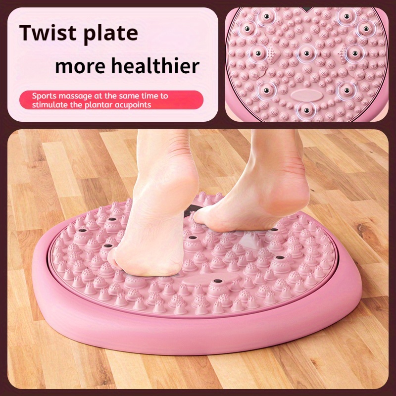 Magnetic Foot Massage & Waist Twisting Disc｜Home Body-Shaping Fitness Equipment, Silent Anti-Slip Dual-Function, Promotes Circulation & Improves Sleep（pink） - Image 8