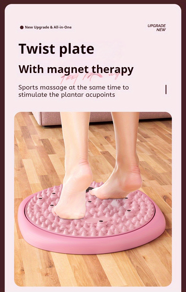 Magnetic Foot Massage & Waist Twisting Disc｜Home Body-Shaping Fitness Equipment, Silent Anti-Slip Dual-Function, Promotes Circulation & Improves Sleep（green） - Image 3