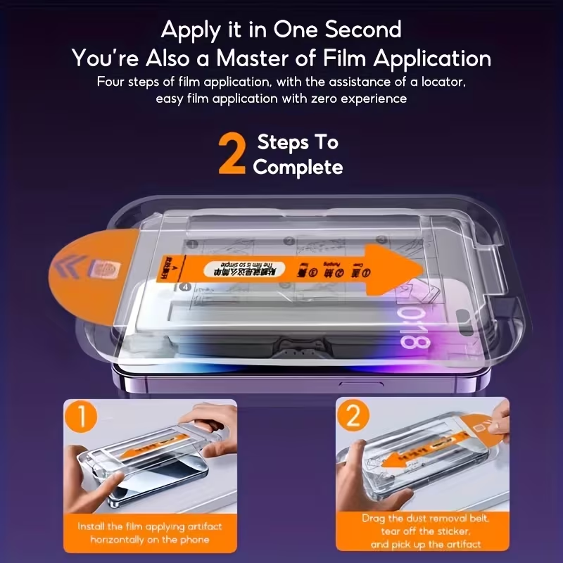 iPhone 14 Pro - 5 packs of high-definition protective film cases - Image 2