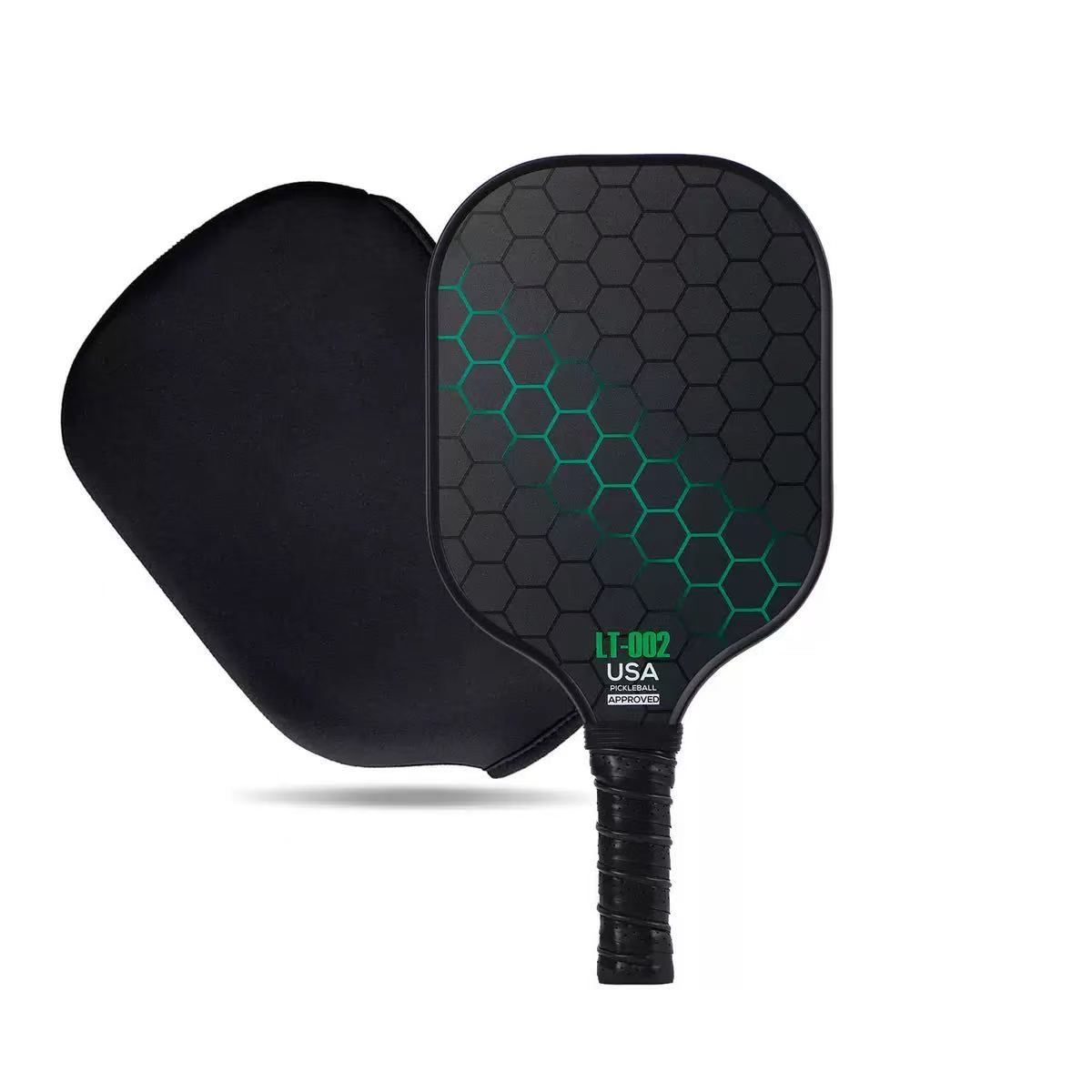 2 rackets, 4 balls, Pidike racket set (green), fiberglass graphite Pidike racket set, ball equipment including balls, bags, accessories, rackets, suitable for beginners and professionals - Image 7
