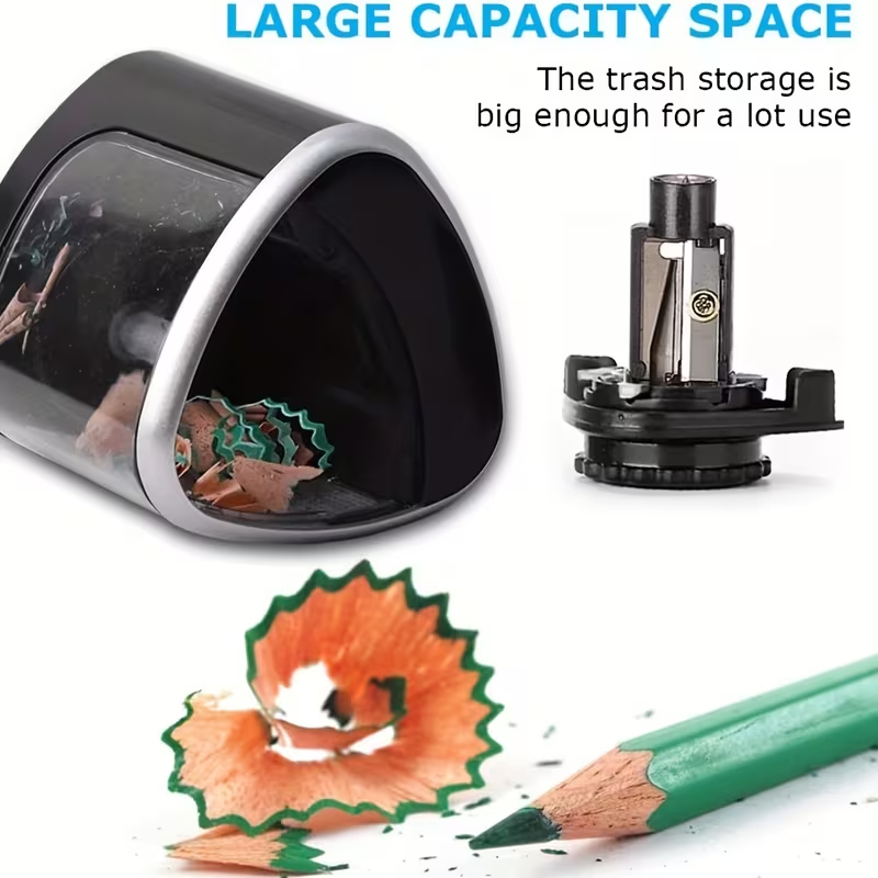 Electric pencil sharpener, Desktop automatic pencil sharpener, Office supplies - Image 4
