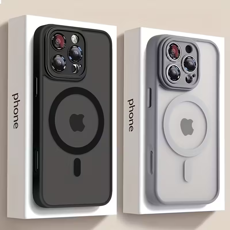 iPhone 16 Pro - High-end Magnetic Silicone Protective Case | Matte Semi-transparent Design | Anti-drop and Anti-scuff | Strong Magnetic Adhesion | Lightweight and Comfortable Feel - Image 2
