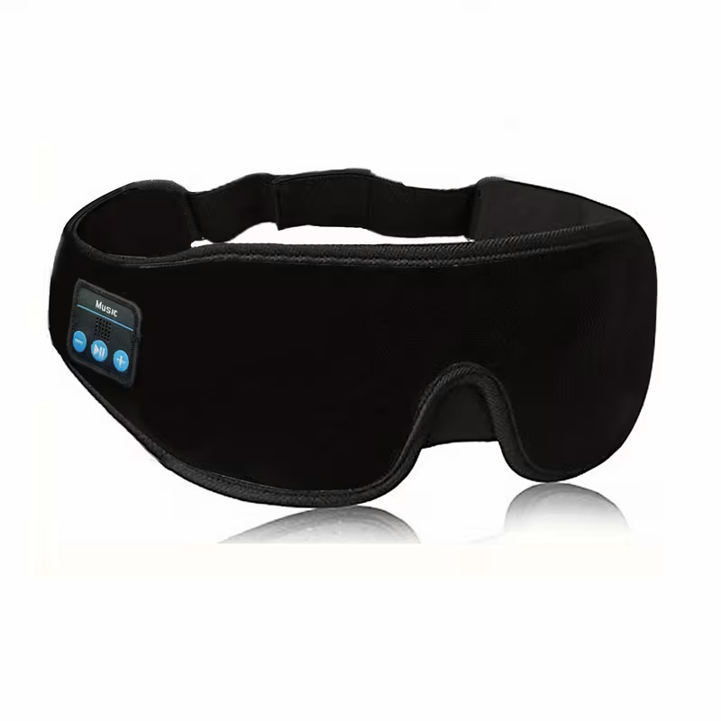 1 3D wireless sleep mask with 5.2BT headphones, the best sleep mask, Type-C charging cable built-in, wireless music eye mask, suitable for both men and women, wireless sleep mask, sleep eye mask, travel sleep aid, portable sleep solution, soft ear pads, l - Image 1