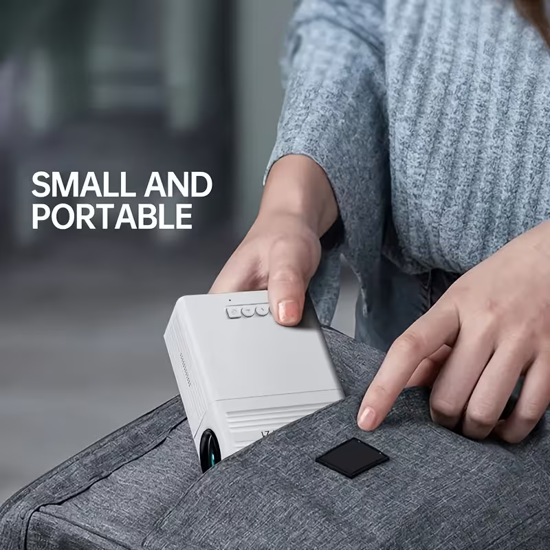 Portable mini projector - 1080P high-definition cinema, suitable for home, office and gaming | Compatible with iOS/Android/Windows | USB power supply + remote control - Image 5