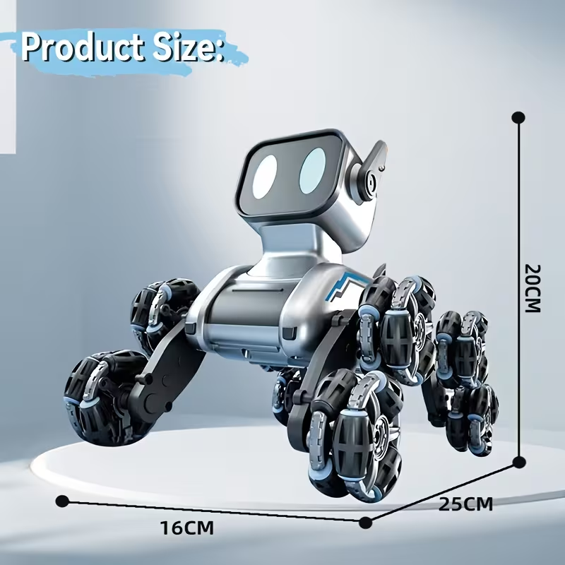 Eight-Wheeled Robotic Dog: Flexible Limbs, Adapts to Various Terrains. Indoor & Outdoor Fun Toy (No Feeding Required), A New Robotic Companion, Perfect for Birthday/Christmas Gifts – An Ideal Festive Present. - Image 8