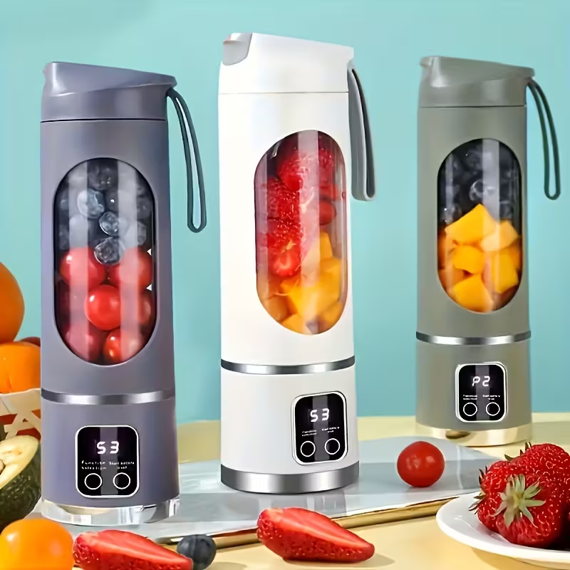 Portable USB charging blender and juicer (white) - Easy to clean, suitable for fruit and vegetable drinks, smoothies - Capacity range from 10.14 ounces to 16.91 ounces - Image 1