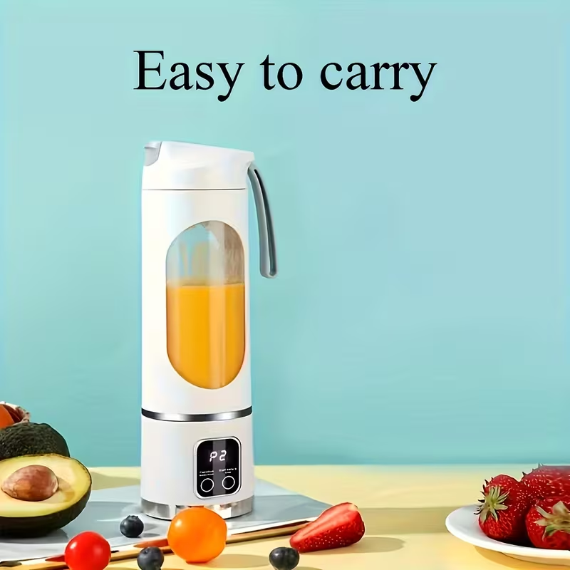 Portable USB charging blender and juicer (white) - Easy to clean, suitable for fruit and vegetable drinks, smoothies - Capacity range from 10.14 ounces to 16.91 ounces - Image 2