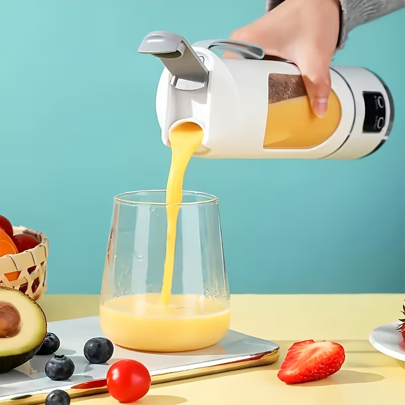 Portable USB charging blender and juicer (white) - Easy to clean, suitable for fruit and vegetable drinks, smoothies - Capacity range from 10.14 ounces to 16.91 ounces - Image 3
